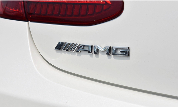 适用于奔驰a级b级c级e级glk gla gle glc改装amg字母车尾改装贴标