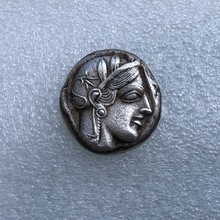 希腊仿古硬币真银硬币珠宝首饰项链产品24MM15克