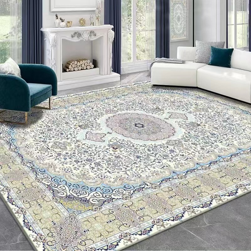 Cross-Border Persian Style Living Room Carpet Nordic Retro Ethnic Style Carpet Floor Mat Sofa and Tea Table Loop Velvet Carpet