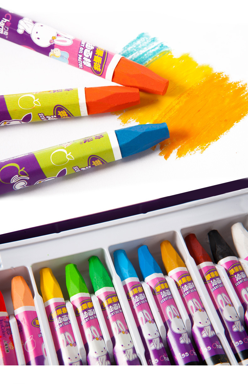 真彩儿童油画棒36/18/24色蜡笔套装涂鸦幼儿园礼物美术用品