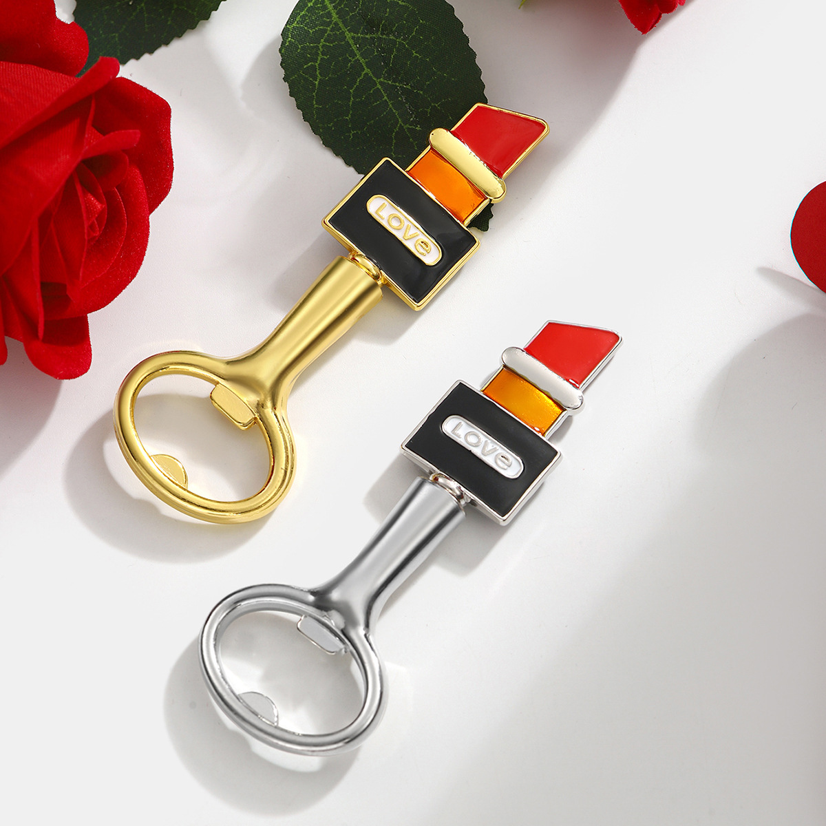 cross-border lipstick bottle opener creative wedding birthday party beer bottle opener small gift valentine‘s day lid opener