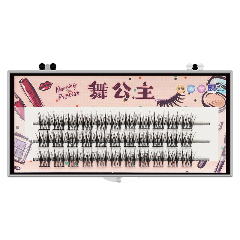 Dingsen Cross-Border False Eyelashes Factory Gemini Grafting Eyelashes Three-Row Pack Five-Row Pack Split Cos Eyelashes