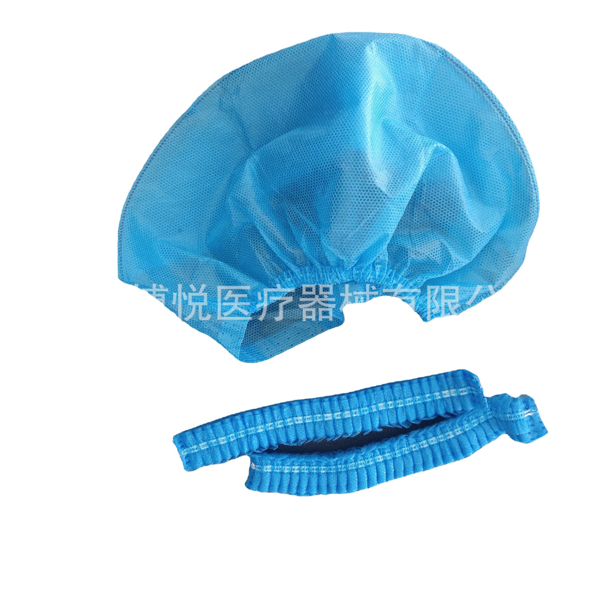 加厚一次性使用医用帽子 医生圆帽 条形帽  sms手术头套 20只包装
