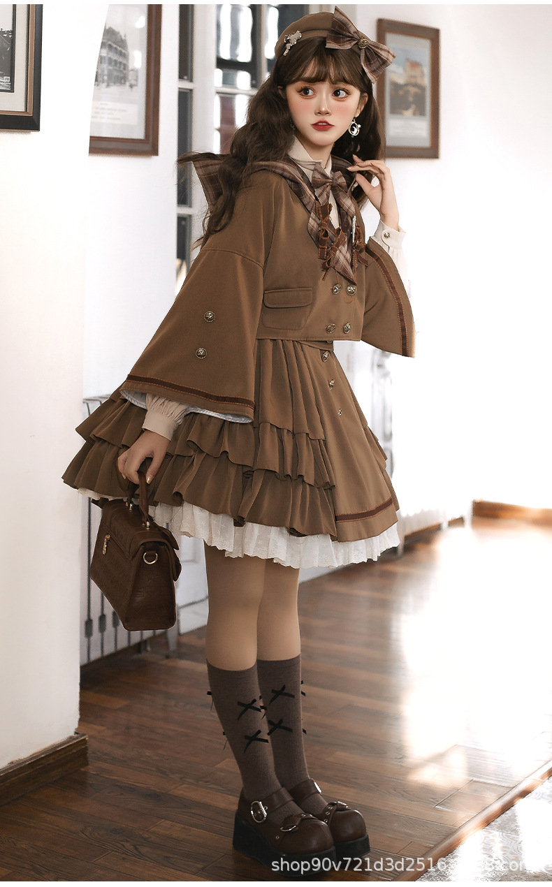 樱姬lolita原创设计正版伦敦日记洛丽塔日常lo裙长袖内搭连衣裙女
