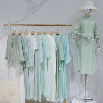 水墨生香春夏国风古韵唐知否禅服女装尾单清货服装爱依服撤柜货源