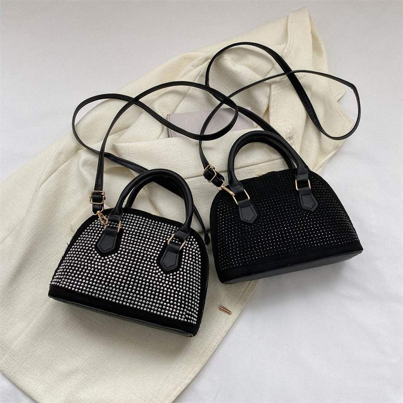 Cross-Border Fashion High Sense Light Diamond Shell Bag Women Bags2023 Popular Handbag Casual Shoulder Messenger Bag