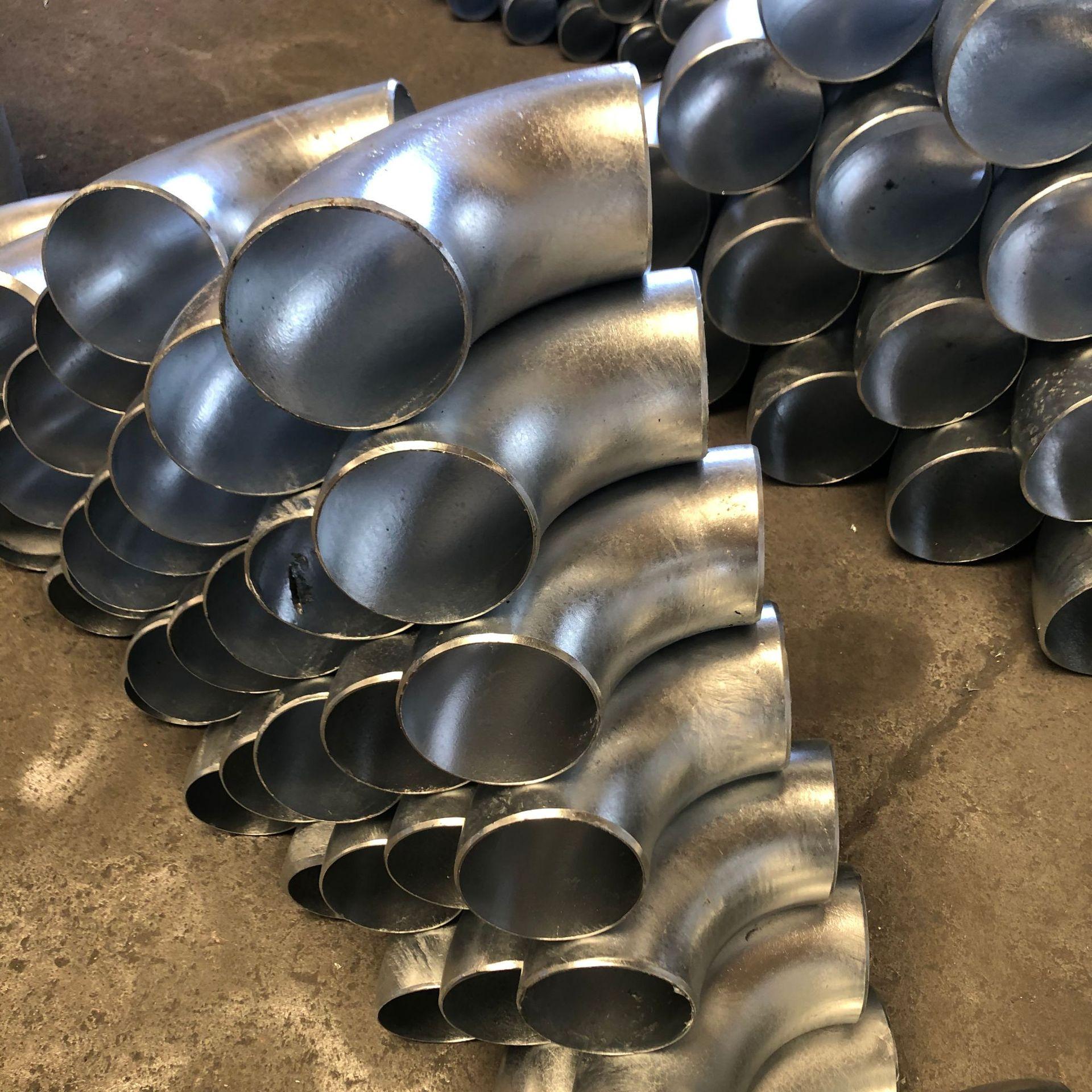 厂家现货热镀锌弯头 90度长半径镀锌焊接弯头 冲压无缝镀锌弯头