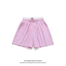 EON女装|2024夏季新款实拍美式复古辣妹假两件短裤