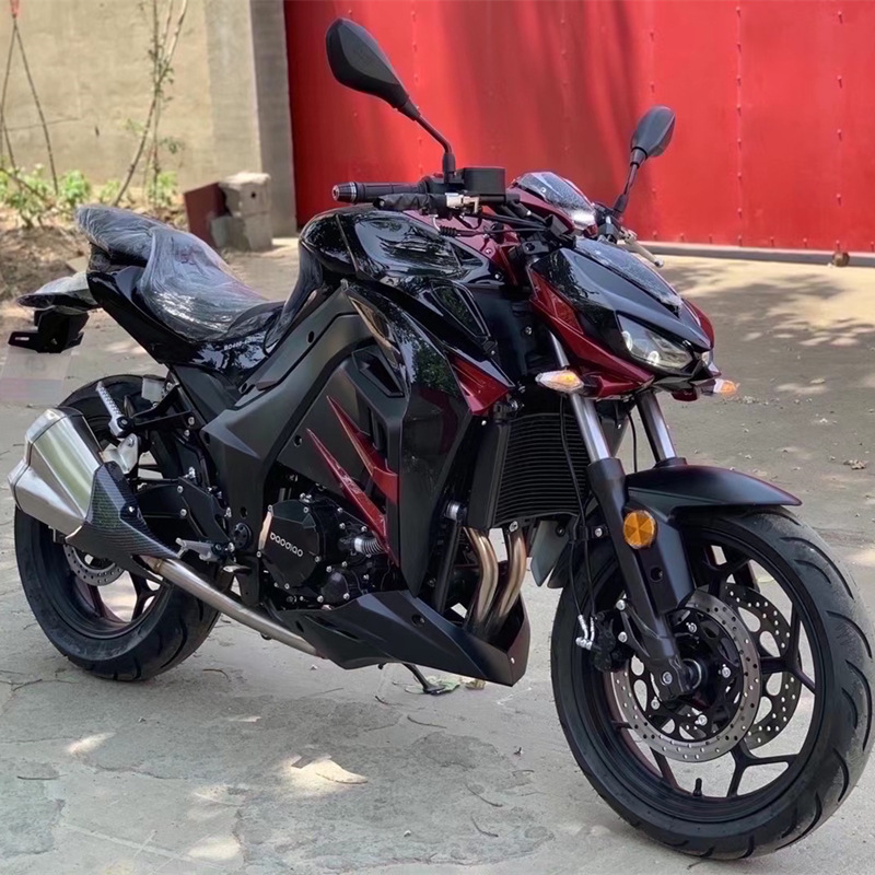 川崎z1000大蟒蛇n19摩托车小忍者跑车双缸水冷400重机街车可上牌