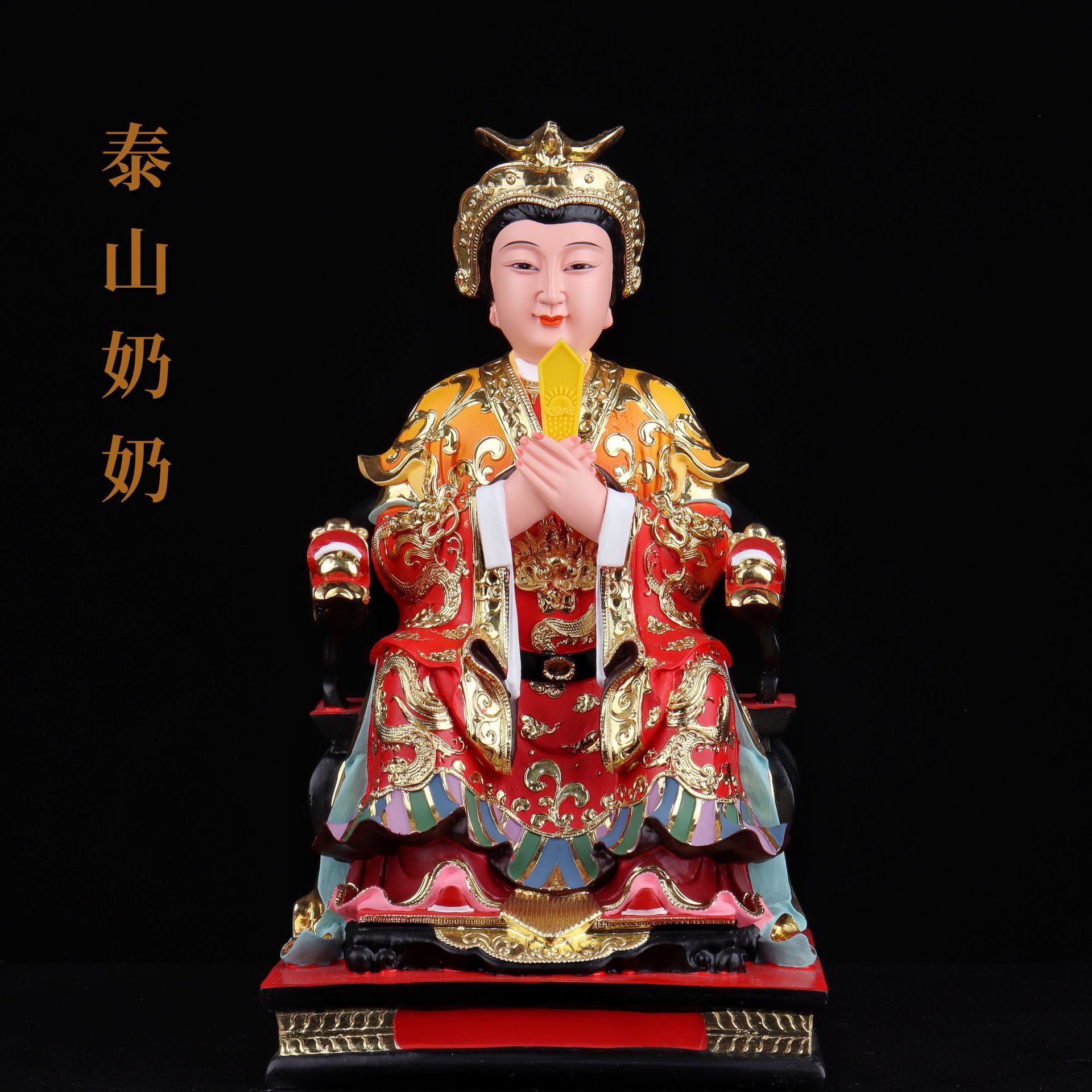 0成交1个九尾娘娘神像男胡女胡帅主佛像合成汉白玉实心空心工厂直发