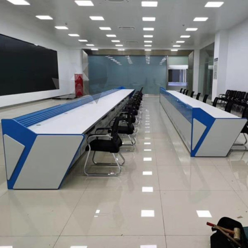 多媒体弧形电视墙接电指挥台操作台监控台控制台拼接平台消防教室