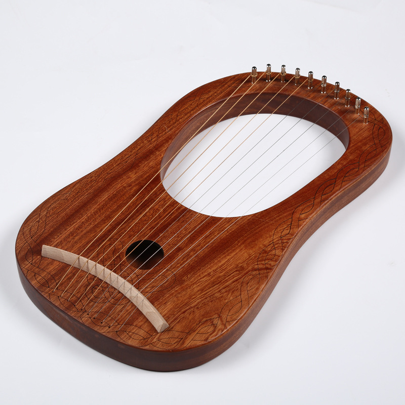 十弦莱雅琴小竖琴箜篌初学者小型里拉琴乐器便携式易学lyre琴