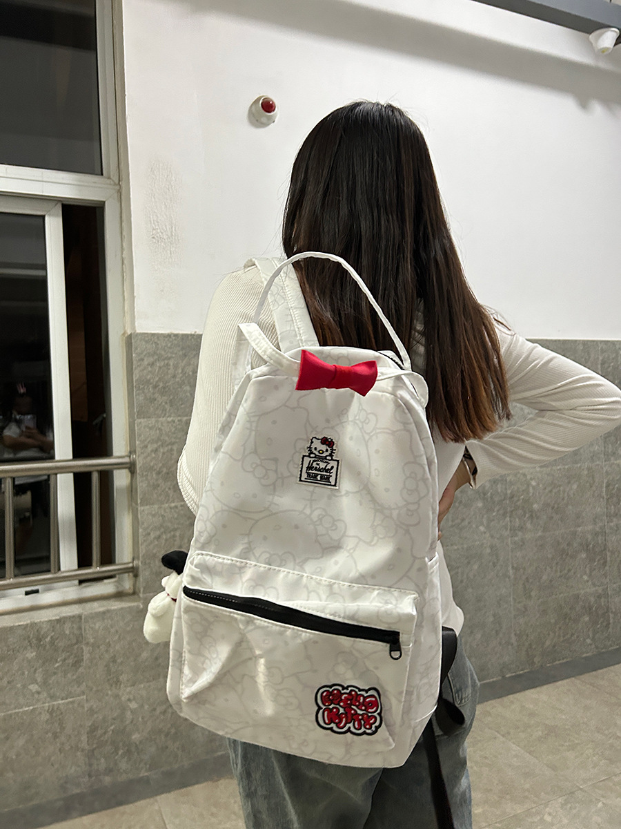 Niche Fresh Contrast Color Backpack Girl Ins College Style Color Matching Backpack Junior High School Student High School Student Schoolbag