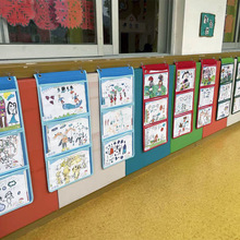 加厚毛毡收纳挂袋幼儿园作品展示挂袋绘画美术作品儿童收纳袋