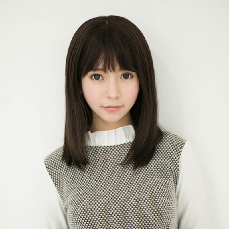 仿真假发中分长发