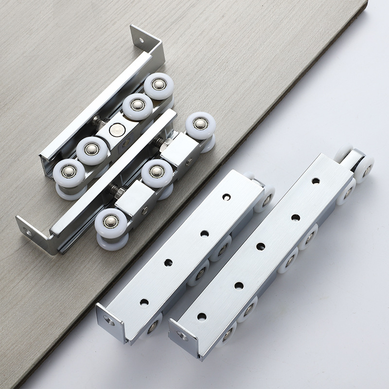 合金移门静音滑轮室内重型推拉门吊轮木门缓冲吊轨轨道轮厂家批发