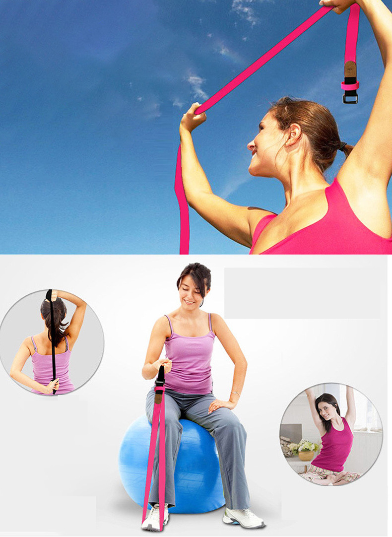 辅助瑜伽用品伸展带瑜伽绳子棉拉伸拉力舞蹈拉筋带加长3米艾扬格