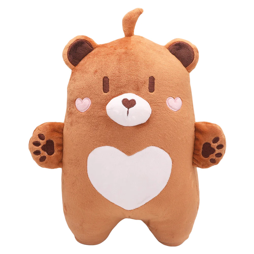 跨境新品 heart bear plush 爱心熊动画片周边小熊毛绒玩偶公仔