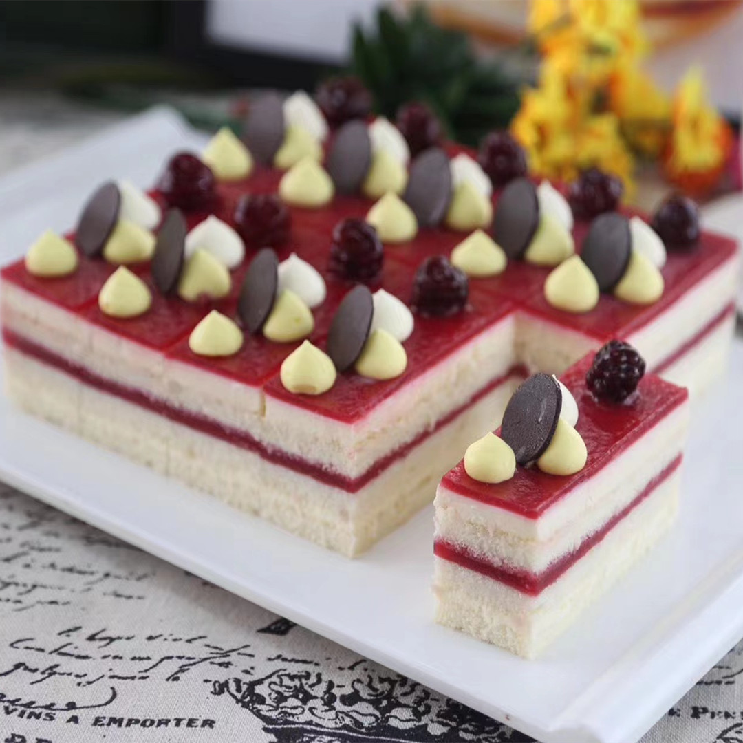 糕斯顿 8寸方形慕斯蛋糕 下午茶 茶歇 咖啡 西餐专用 6种口味