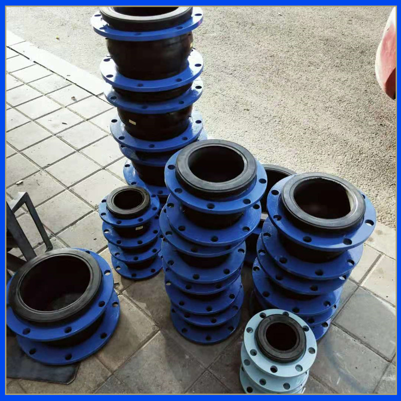 生产法兰式橡胶软连接 可曲挠橡胶接头 定制伸缩式橡胶软连接