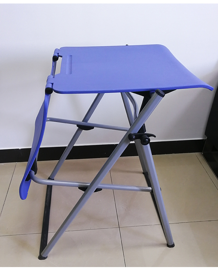 课桌椅一体折叠椅两用学生培训桌椅拼合会议桌简约塑胶会议办公椅