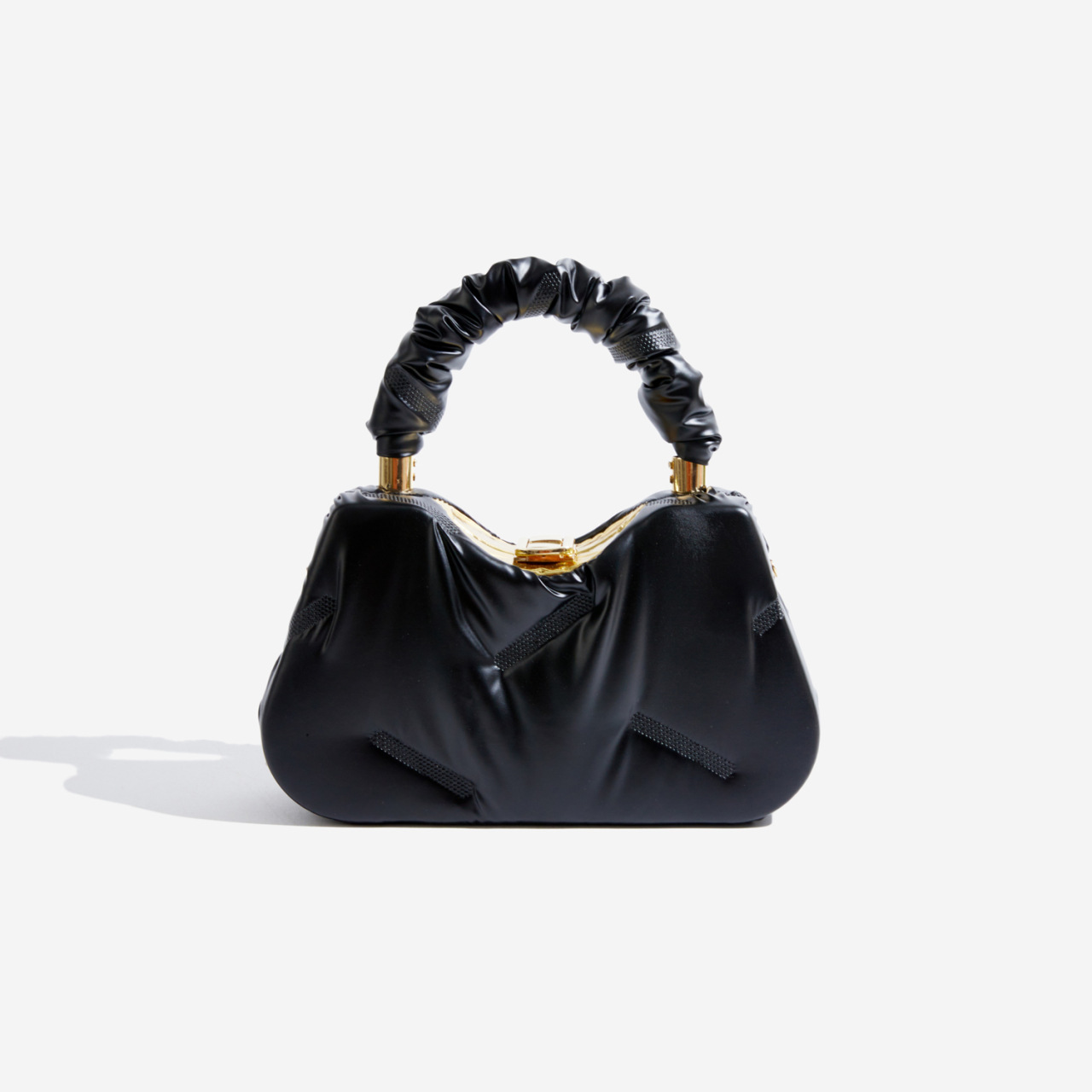 Pleated Underarm Handbag 2023 New Fashionable Fashionable Chain Shoulder Bag Fashionable Texture Casual Box Bag