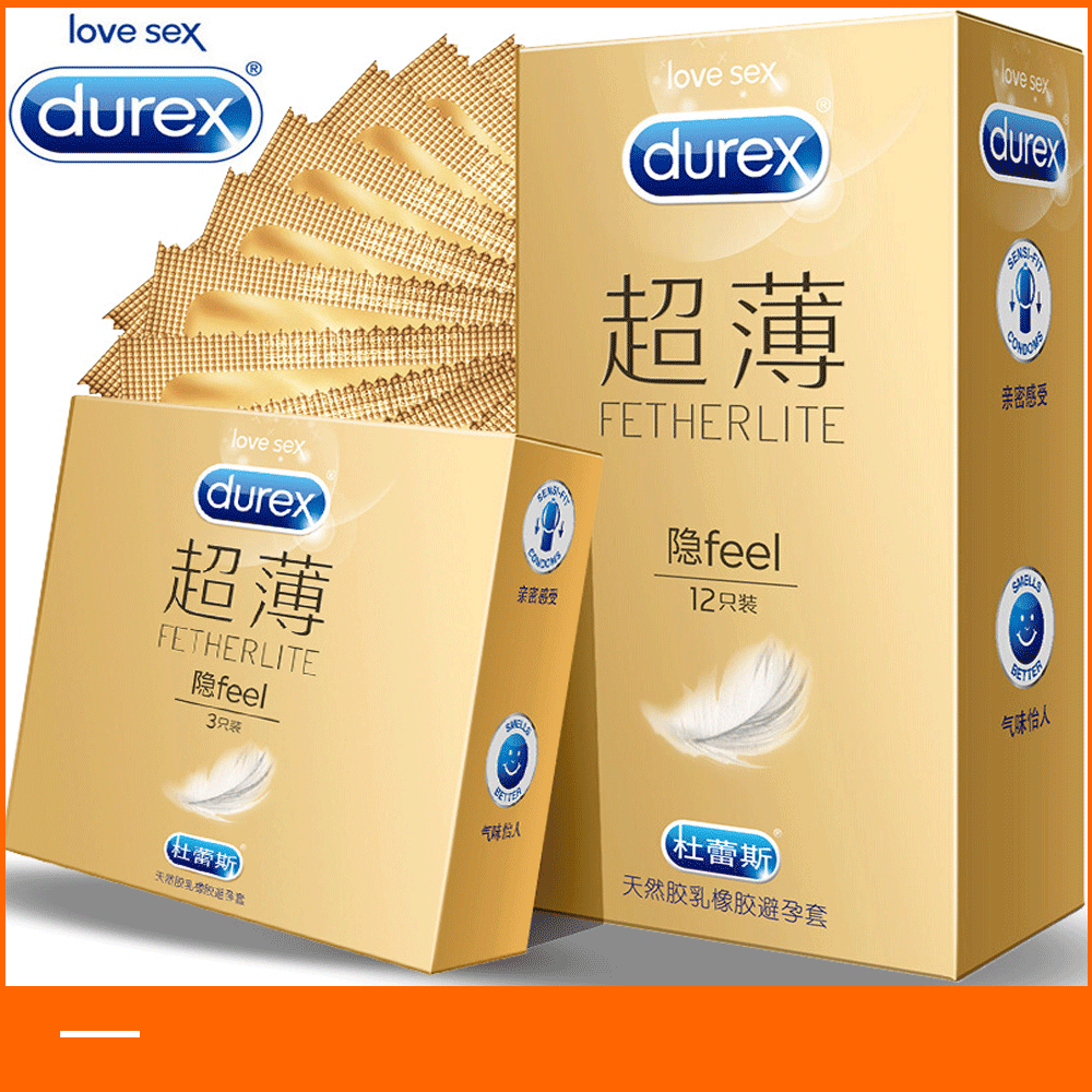 杜蕾斯超薄装避孕套3/12只安全套超薄体验夫妻房事用计生成人用品