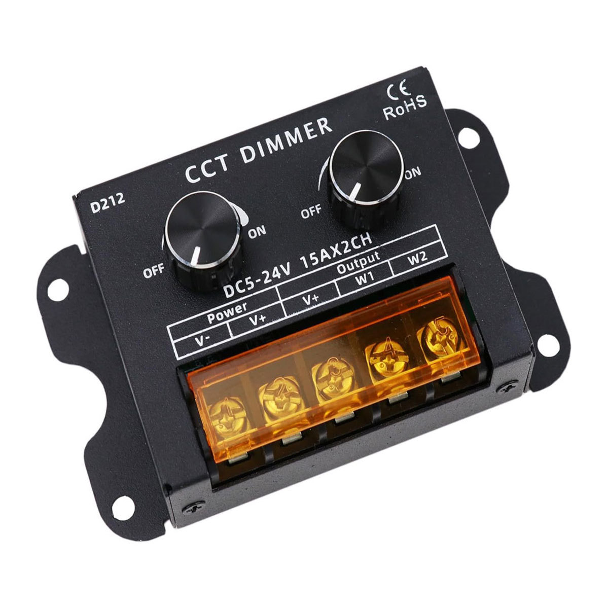 无极旋钮双色温控制器单色调光亮度明暗灯箱广告牌发光字5v 24v
