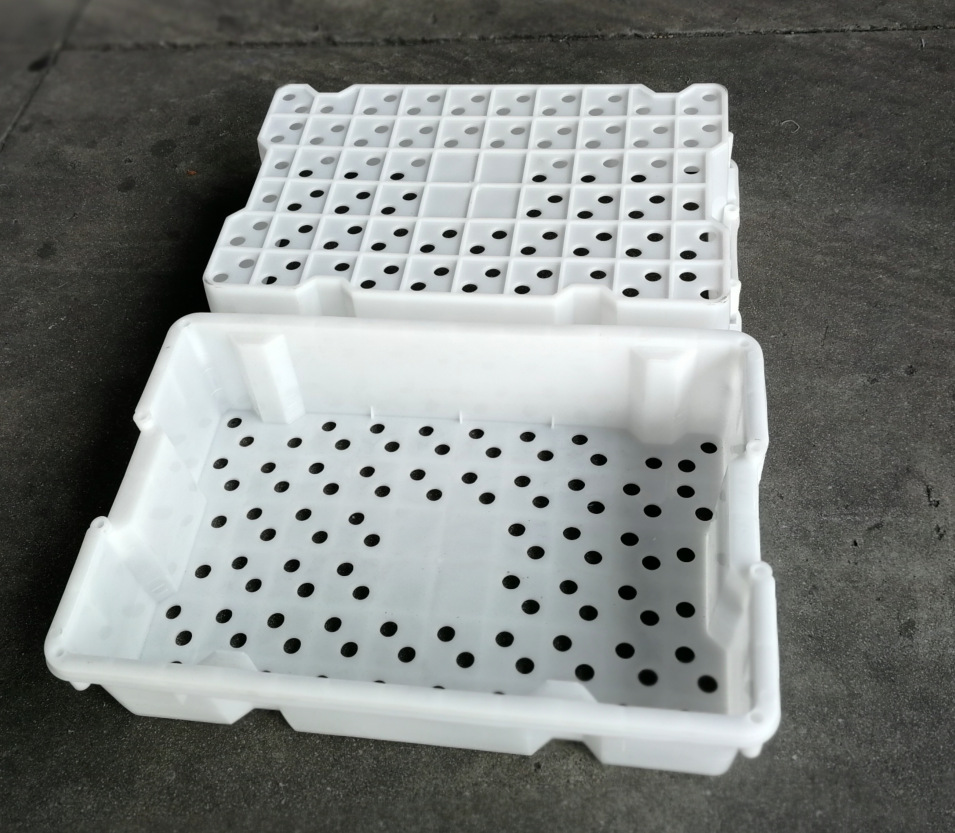 批发塑料鱼箱鱼筐鱼箩虾框水产冷链塑料盆塑料筐