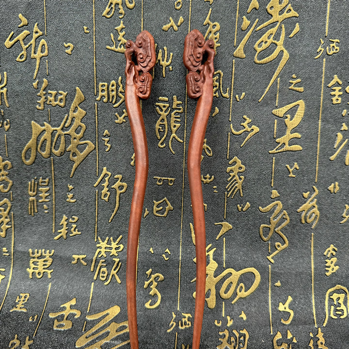 发簪雷击枣木雷击桃木簪子天然雷击木头饰保真天然经签-阿里巴巴