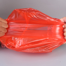 红色塑料袋食品袋大号一次性方便袋背心手提打包袋商用胶购物袋子