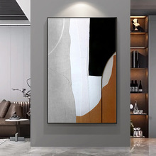 现代轻奢入户玄关装饰画高级感客厅装饰画简约抽象沙发背景墙壁画