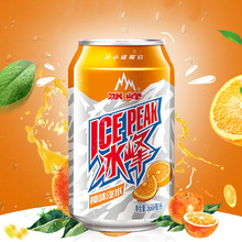 冰峰碳酸饮料饮品橙味汽水330ml*24罐陕西特产西安老汽水果汁白桃
