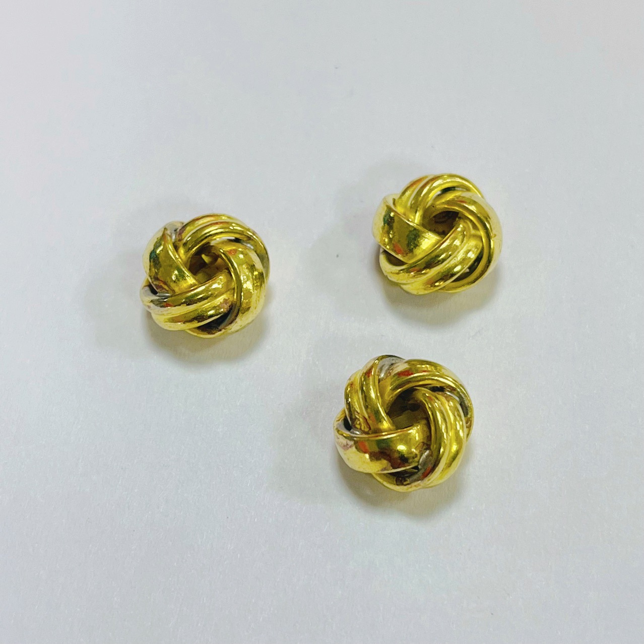 金菠萝结散珠毛线球隔珠手工diy串手链项链耳环材料吊珠配珠黄铜