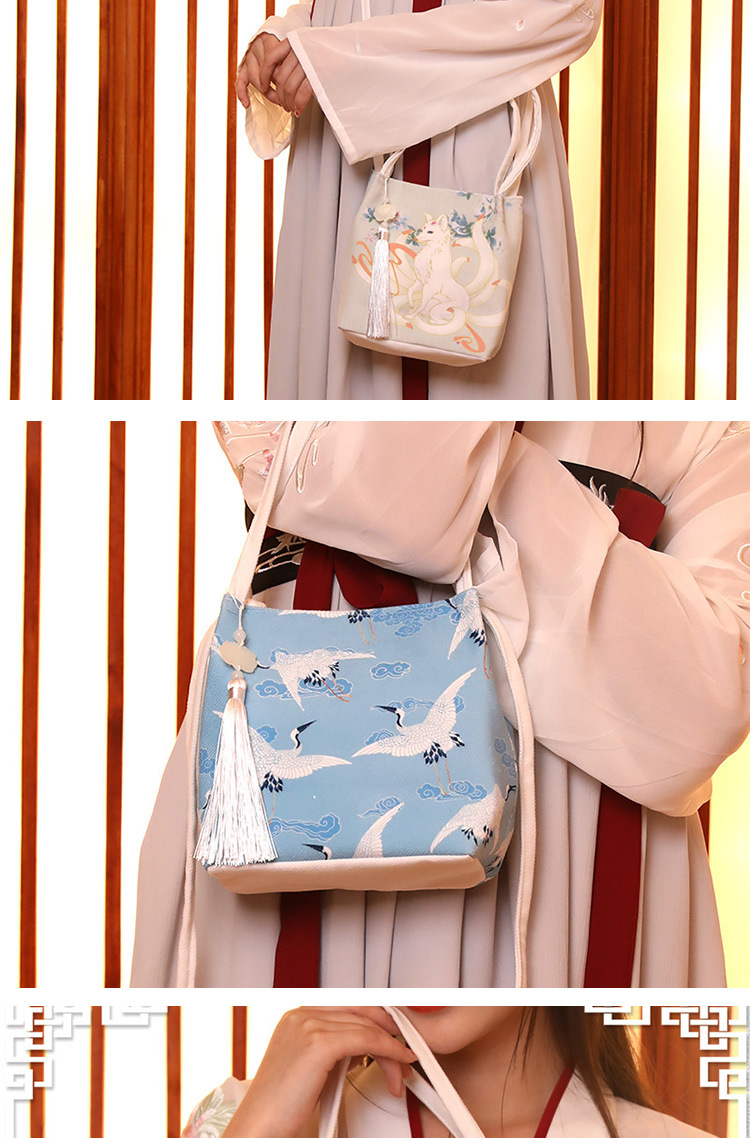 古风包包汉服小包女斜挎单肩包手提包中国风百搭文艺帆布包大容量