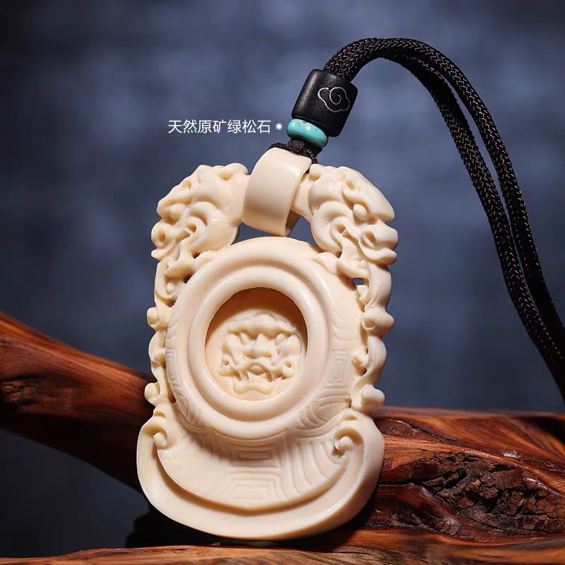 猛犸象牙镂空精品 貔貅转运牌子男士女款吊坠招福招财纯手工饰品