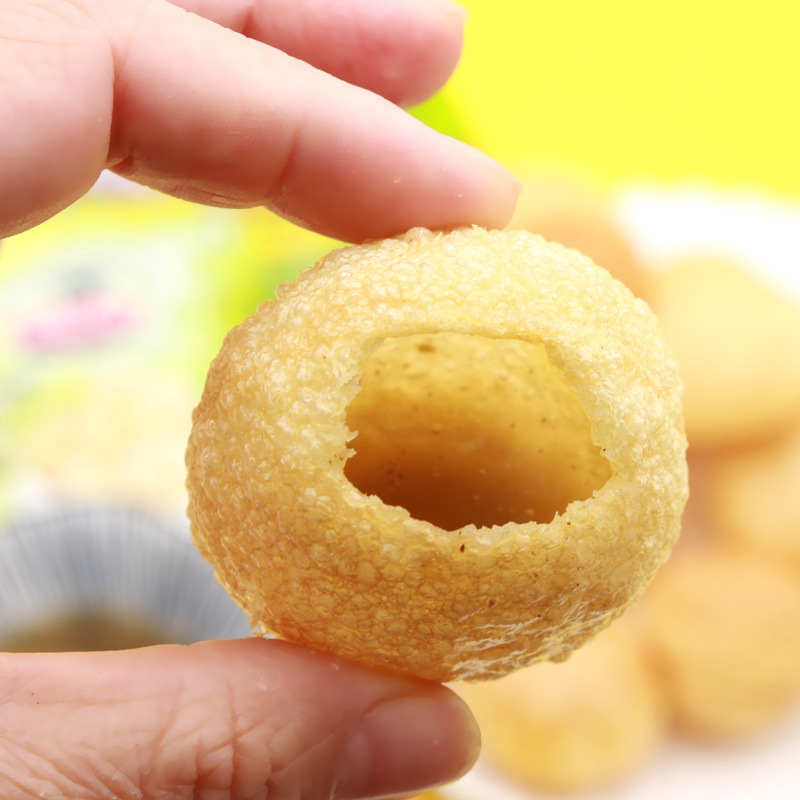 印度美食帕尼布尼炸空心球片200g油炸小吃玛莎拉脆空心土豆球零食