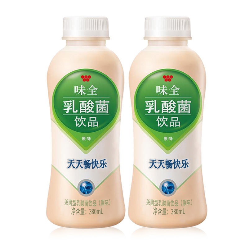 康师傅味全乳酸菌原味饮料380ml整箱批发含乳饮料早餐奶饮品