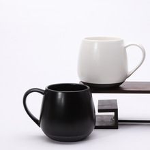 简约大肚大容量陶瓷马克杯办公室水杯咖啡牛奶杯活动礼品logo