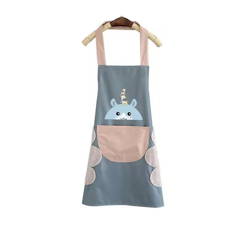 Printable Apron Sleeveless Household Waterproof Gift Oil-Proof Kitchen Erasable Hand New Women's Advertising Apron Wholesale