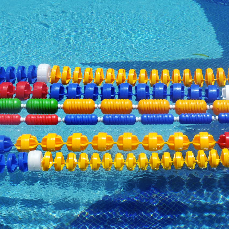 游泳池泳道线六菱形赛道绳警戒救生浮标50米比赛分赛道隔水线浮漂