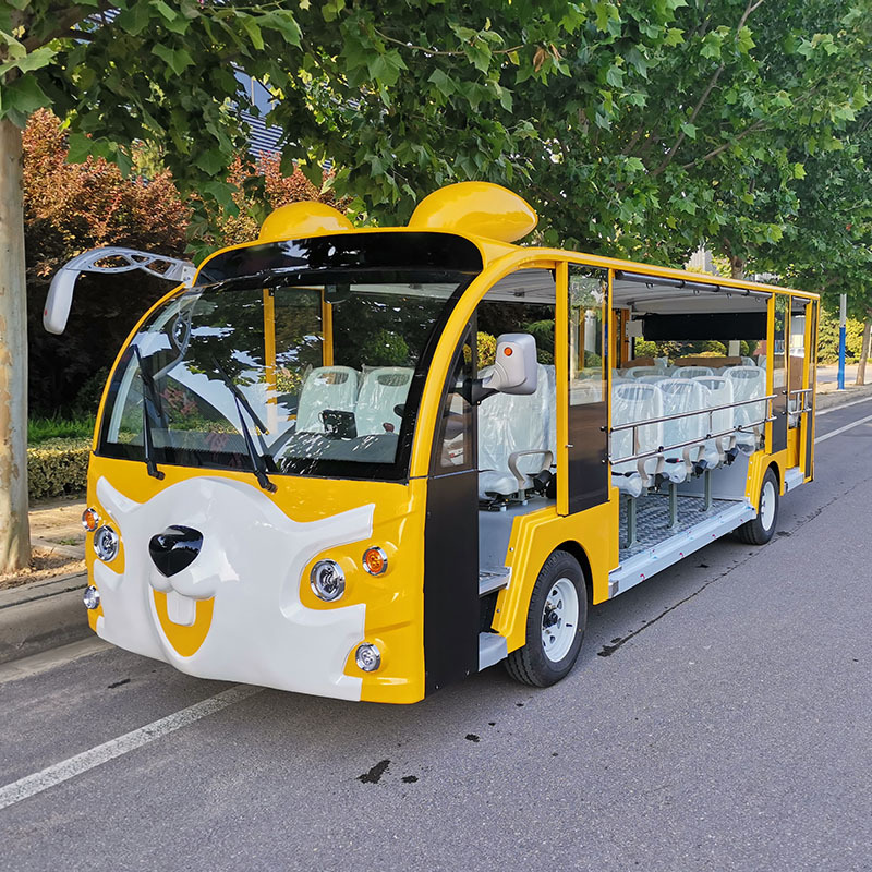 观光车23座电动车景区接驳车皮卡丘卡通观光车旅游景区接待车