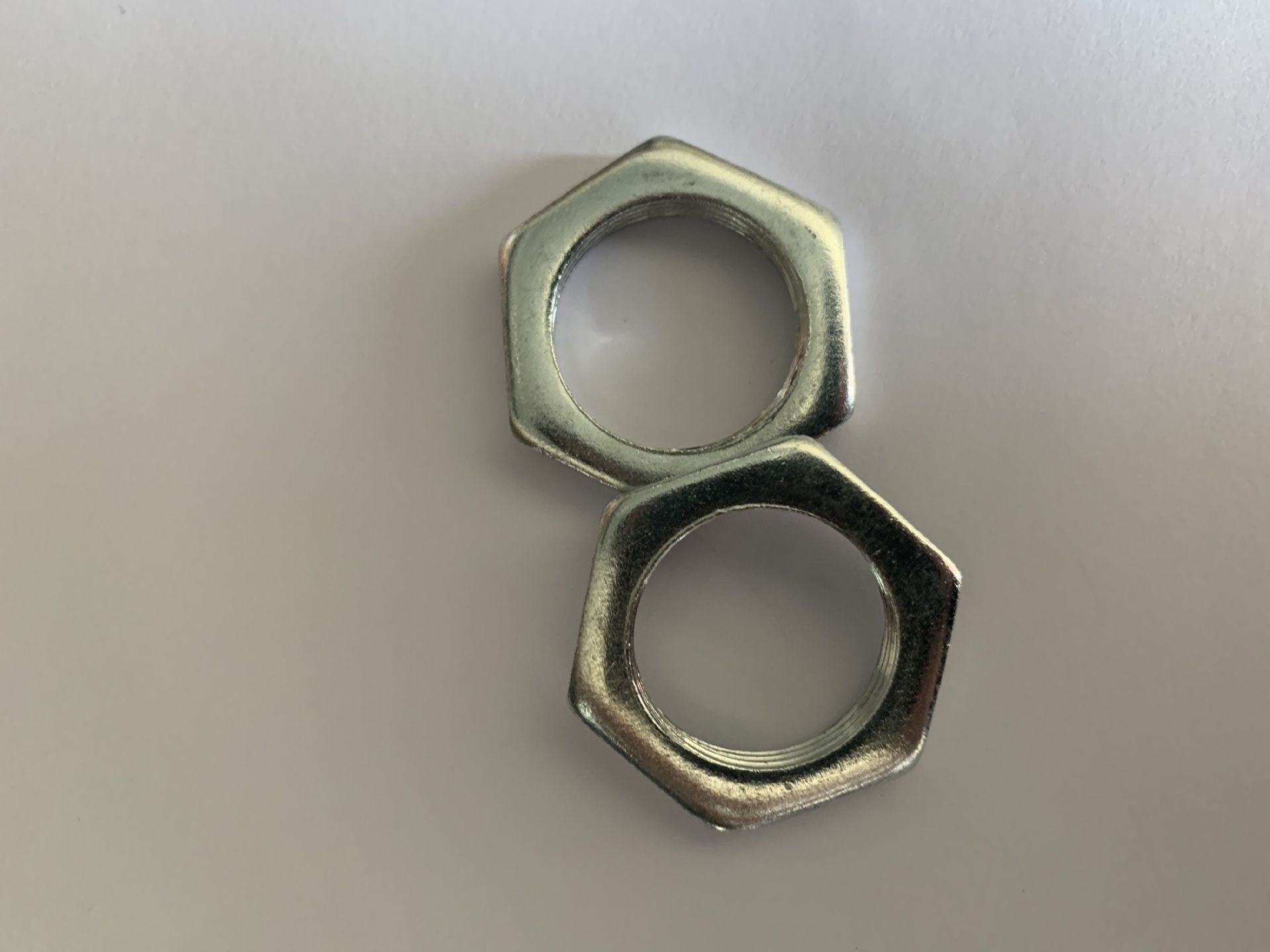 gb808六角薄螺母螺帽锁紧白锌螺母4.8级m6m8m9m10m12m14m16m18m24