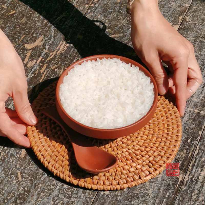 紫砂陶瓷蒸菜碗蒸肉碗蒸饭碗蒸米饭专用碗蒸米碗土陶钵仔饭碗家用