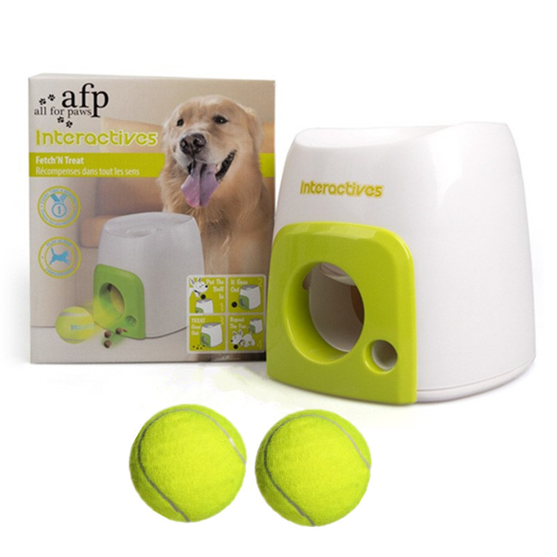 One Piece Dropshipping Pet Dog Reward Machine Tennis Toy Dog Interactive Leakage Food Feeder Pet Throwing Baseball Reward Machine