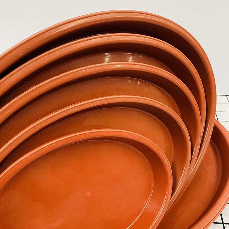 批发加厚塑料托盘 花盆托盘 接水盘 花盆垫 塑料托盘 椭圆花盆托