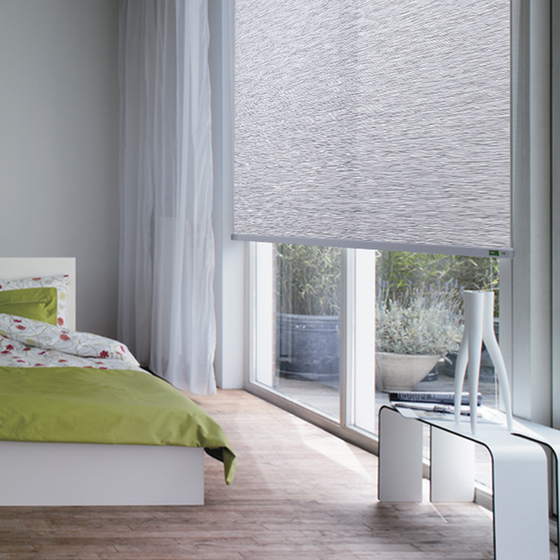 苎麻时尚卷帘遮光公司办公室书房卷拉式升降窗帘拉帘