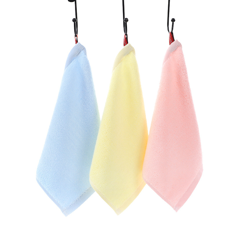 婴幼儿全棉口水巾宝宝幼儿园擦手巾可挂纯棉方巾儿童洗脸25*25