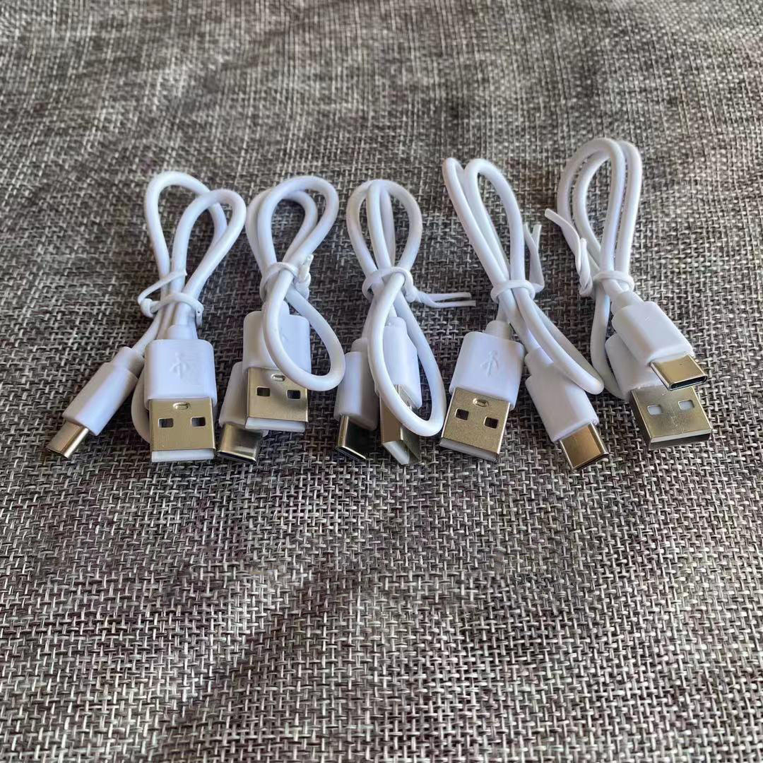 厂家批发30cmtype-c usb充电线电子烟蓝牙耳机小音箱等充电线