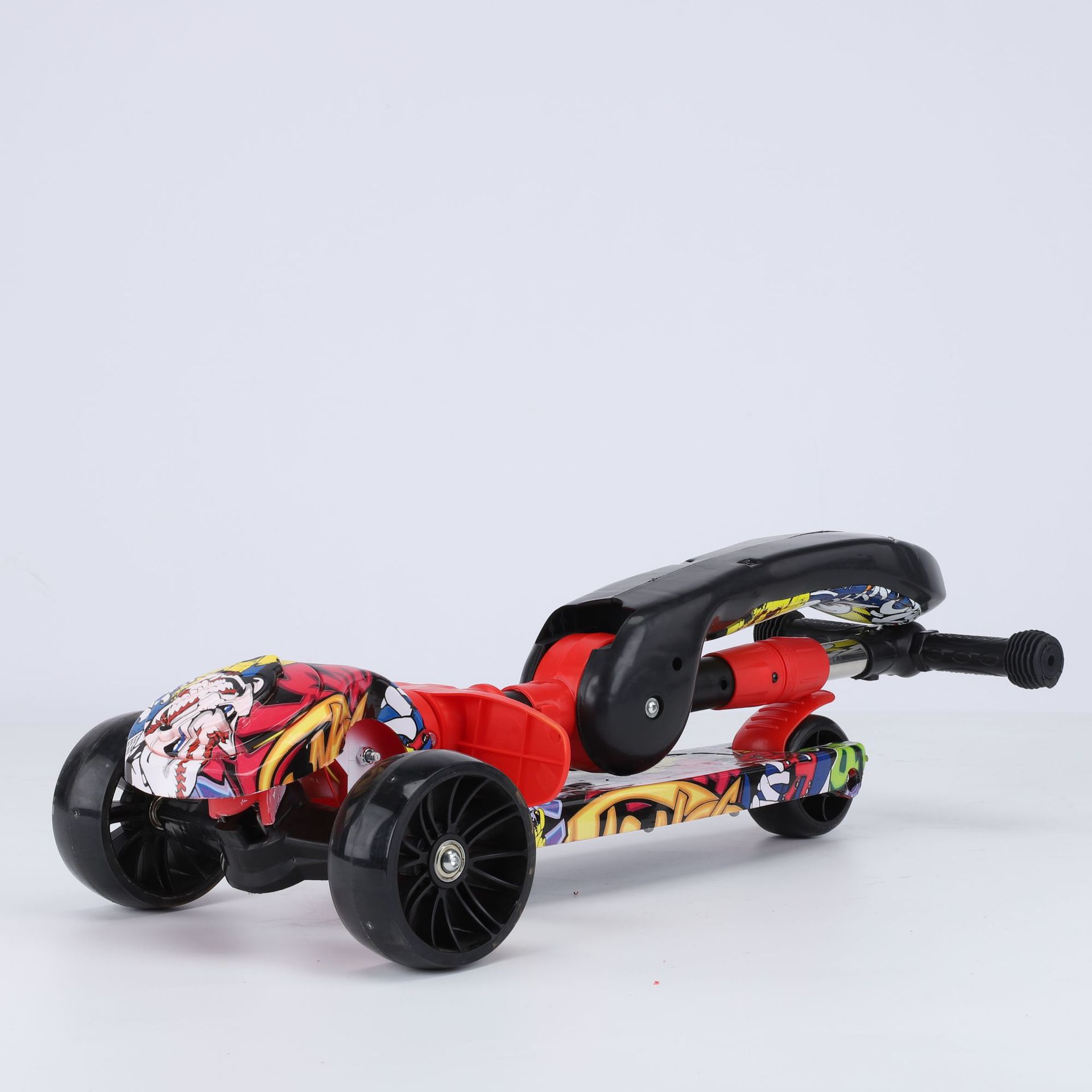 新款折叠儿童滑板车溜溜车三轮闪光滑板车玩具车批发外贸礼品赠品